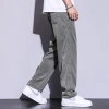 Lyocell Tencel casual pants, loose summer, thin wide-leg trousers, trendy and versatile new men's sports pants Specification image